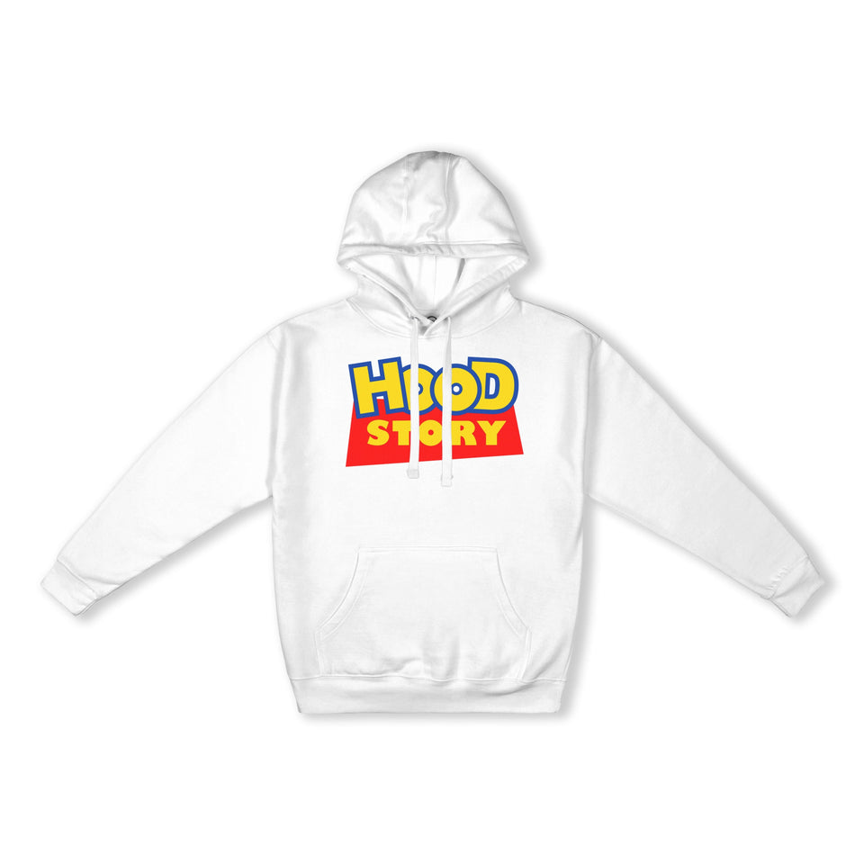 Premium Hood Story Hoodie hoodie Bandionaire clothing Small White 