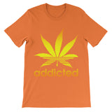 Addicted Short-Sleeve T-Shirt Shirt ART ON SHIRTS Small Orange 
