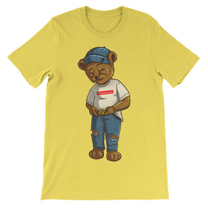 Perseverance Bear T-shirt Shirt ART ON SHIRTS Small Yellow 