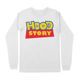 Long Sleeve Hood Story Tee - Bandionaire Clothing